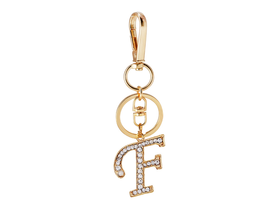 Chaveiro Feminino, Pingentes De Bolsa, Pingente Inicial De Cristal Com Alfabeto E Chaveiro Aquaforge