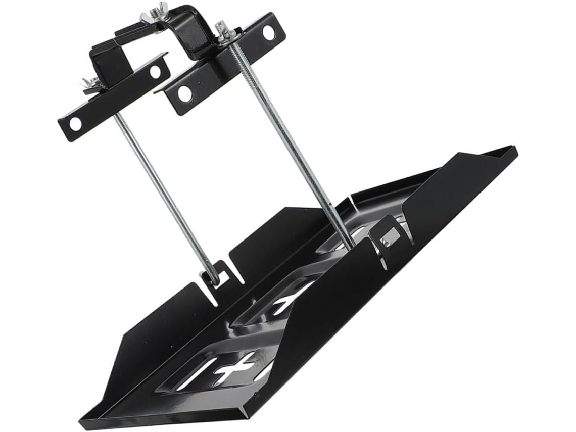 1 Conjunto De Suporte De Bateria De Carro Com Braçadeiras Metálicas Ajustáveis Para Montagem E Fixação Da Bateria.