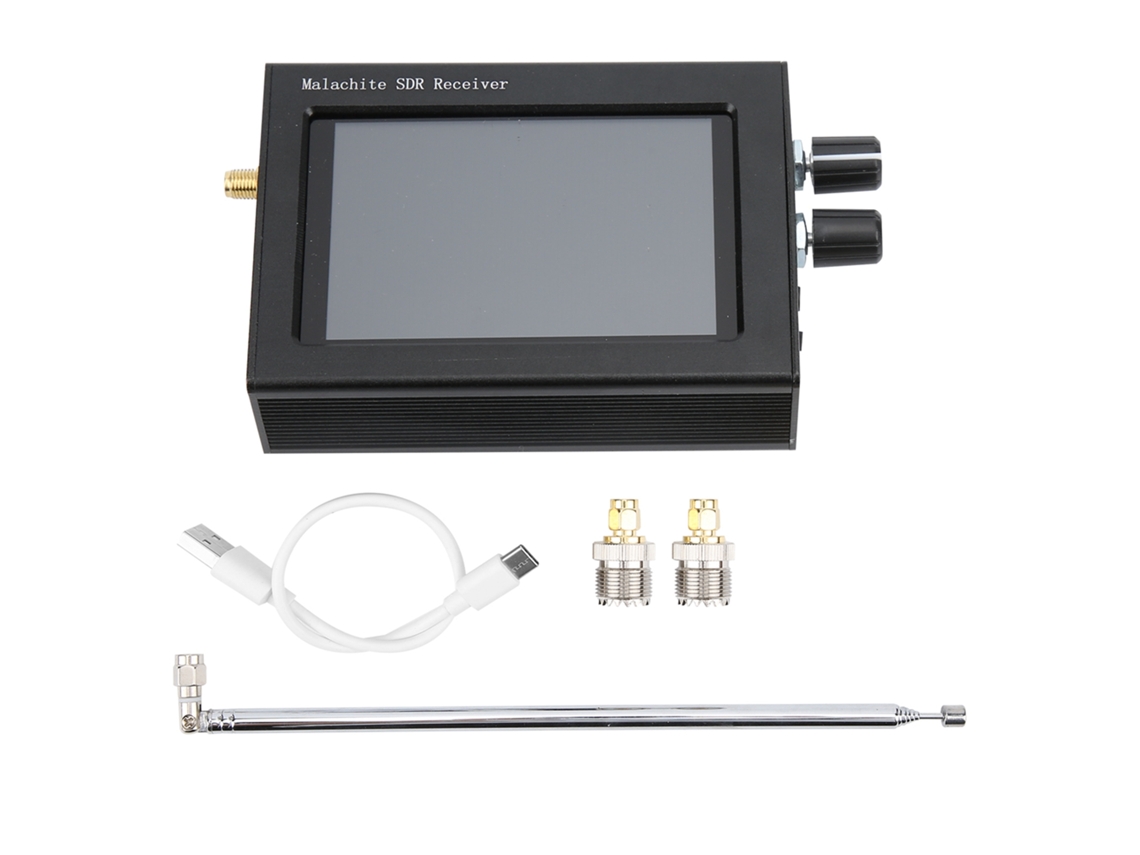 Receptor Sdr Analisador De Sinais Ondas Longas/curtas/médias Com Antena E Tela Tática De 3.5 Polegadas