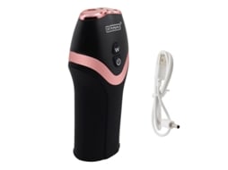 Copo Masturbador Masculino, Vibrador De Vagina De Bolso Realista (preto) Yizhood