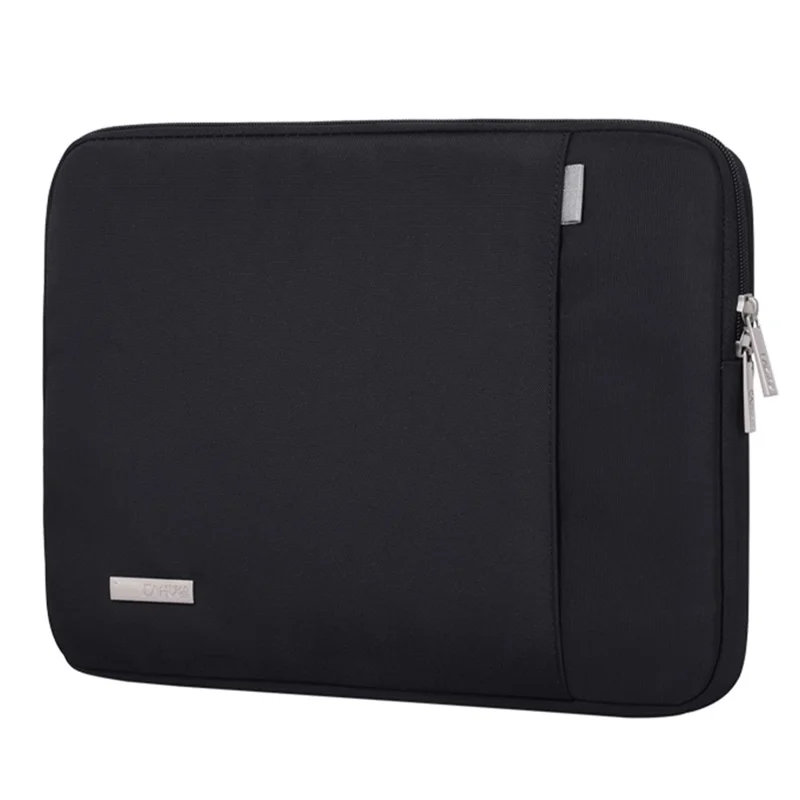 Capa Halinuia Para Portátil 14/15 Polegadas Nylon Impermeável Forro Macio Fecho De Correr Cinza Claro