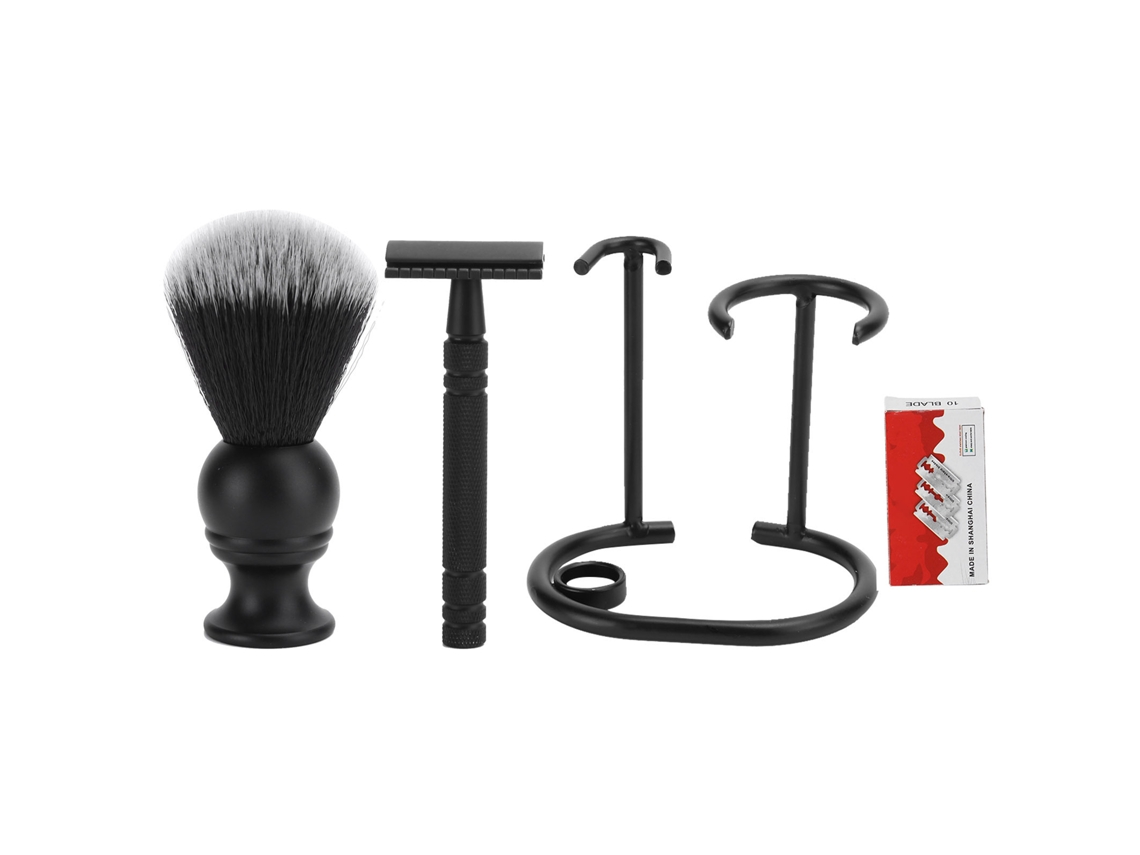 Kit Barbeiro Para Casa Com Escova, Foil, Porta E Lâmina Para Salão E Lar