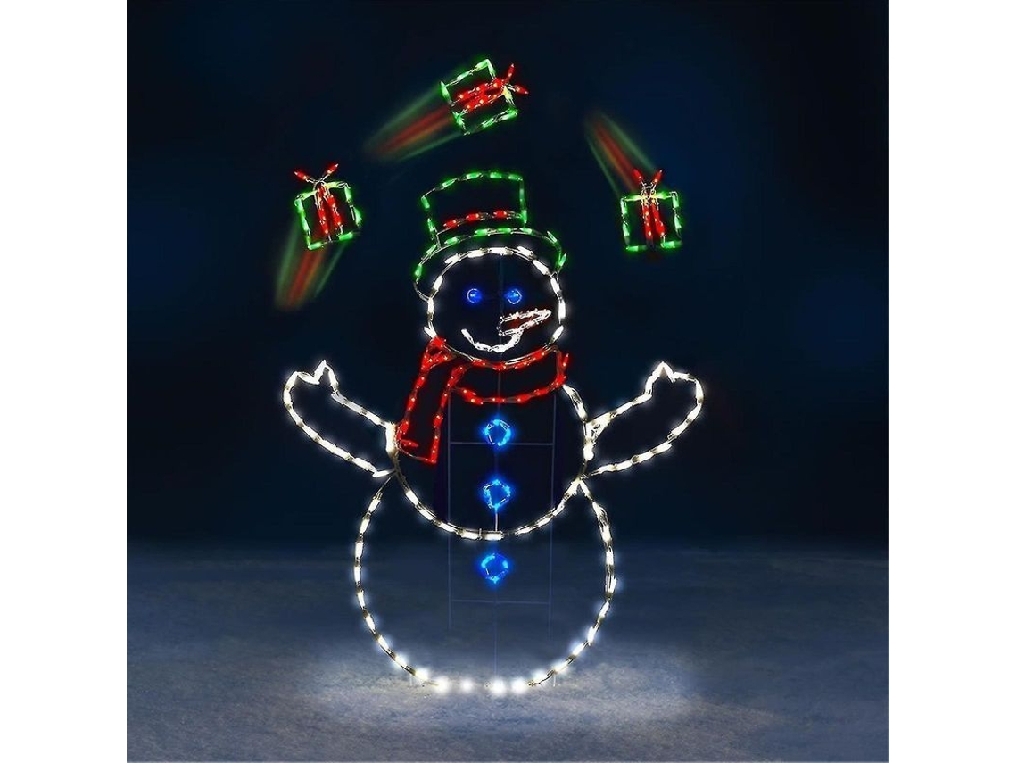 Luz de Natal Boneco de Neve com luta, decoração de jardim NOVA LINE
