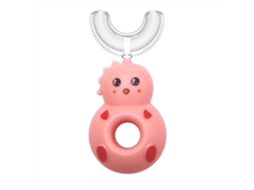 Escova de Dentes Infantil em Formato U, Manual Silicone para Treinamento, Limpeza Completa 3 60° GOKOCO