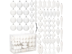 Bolinhos de Árvore de Natal 72 Pcs. Branco Várias Decorações Cones Candy Estrelas. Decoração de Natal