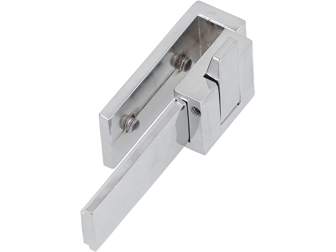Fechadura Limitadora De Porta Vidro Em Liga Zinco Aramox, Fechadura Prática Para Porta De Correr Banheiro Com Acessórios