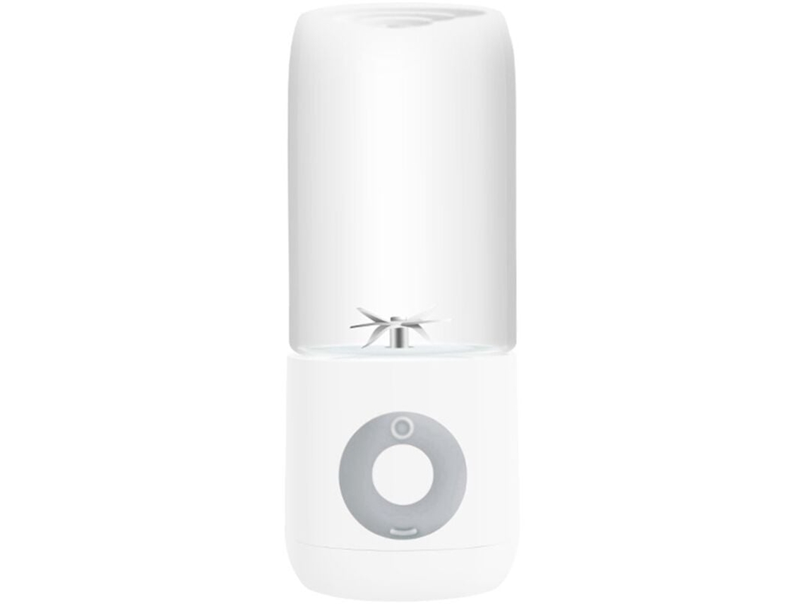 Liquidificador portátil, espremedor de frutas cítricas, máquina de gelo elétrica portátil, liquidificador esportivo Slowmoose (branco)