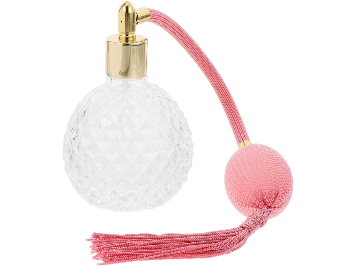 Frasco De Perfume Vintage De Vidro Vazio