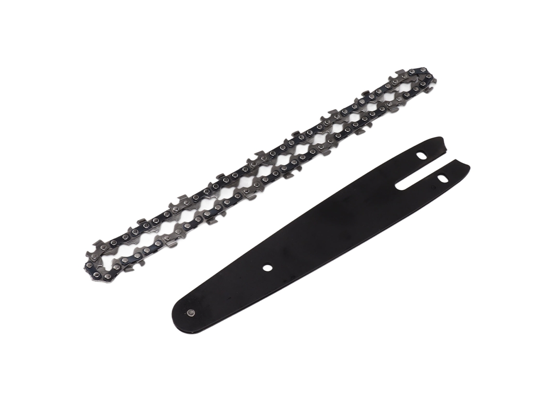Combo Barra de Guia de Corrente Mini Aço Manganês 6 Polegadas, 1/4, 37 Links, para Motosserra | S/MARCA