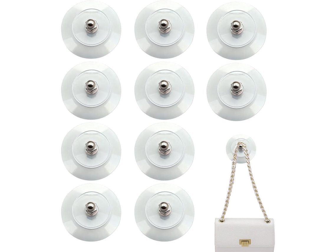 Conjunto De 10 Adesivos Com Parafusos Na Parte Traseira (sem Necessidade De Furar)