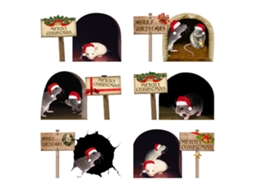 Adesivos Decorativos De Cartoon Para Buracos De Rato Em Quartos Diy
