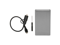 Carcasa Msata para Usb 3.0 6gbps Uasp Plug And Play Indicador Led Carcasa Micro Usb Ssd Plateada