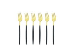 6 Peças Suporte De Areia De Uso Especial Inoxidável Preto Dourado