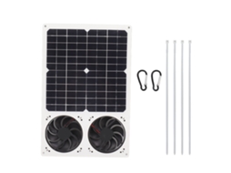 Kit Ventilador Solar 40w 6 Polegadas Impermeável