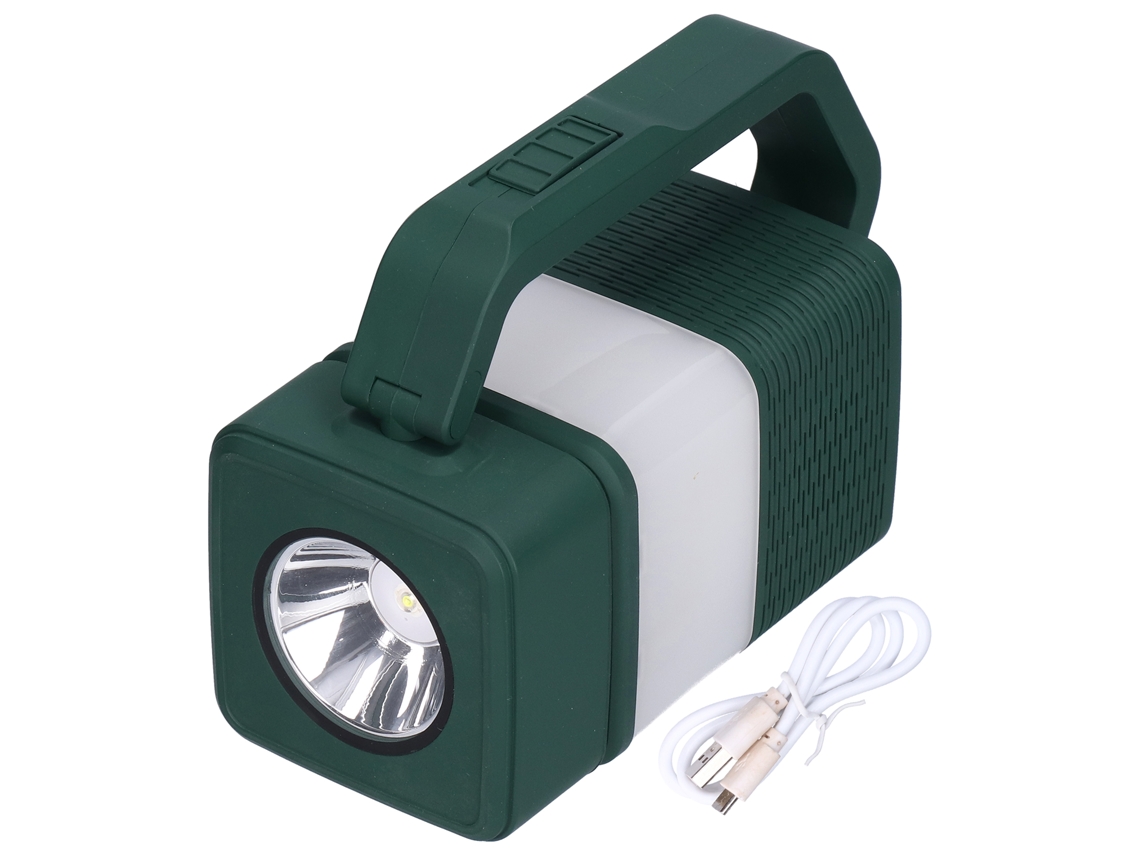 Lanterna de Acampamento Primerox Multifuncional com Alto falante Bluetooth, USB Recarregável com M/Marca