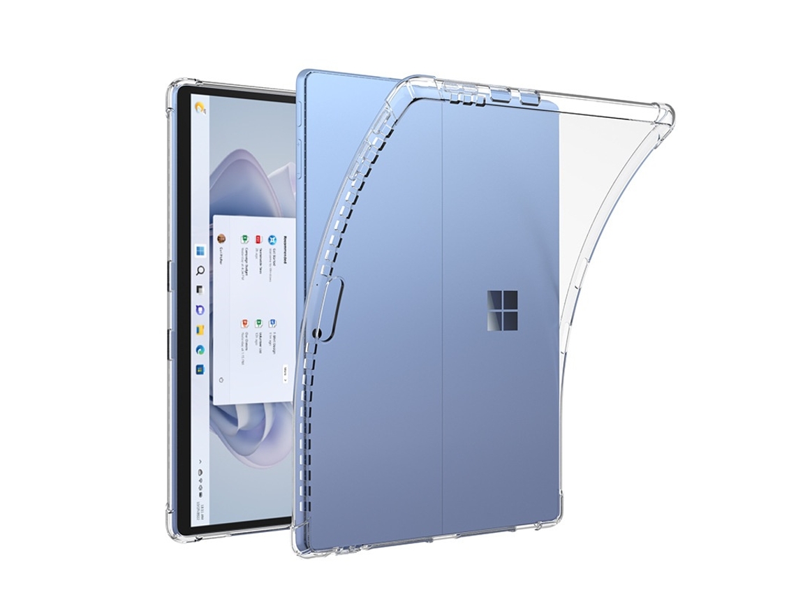 Capa Para Microsoft Surface Pro 12 Polegadas Com Tpu, Transparente Elysve