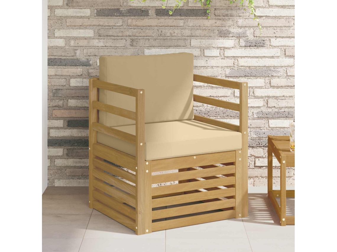 Vidaxl Sofá Exterior Poliéster Branco