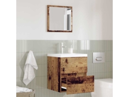 Vidaxl Armário De Banheiro Madeira Antiga 41 X 38,5 X 45 Cm