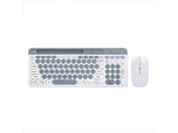 Teclado Sem Fio Mouse Combo Teclado Portátil Bluetooth Colorido TAISHENGDA