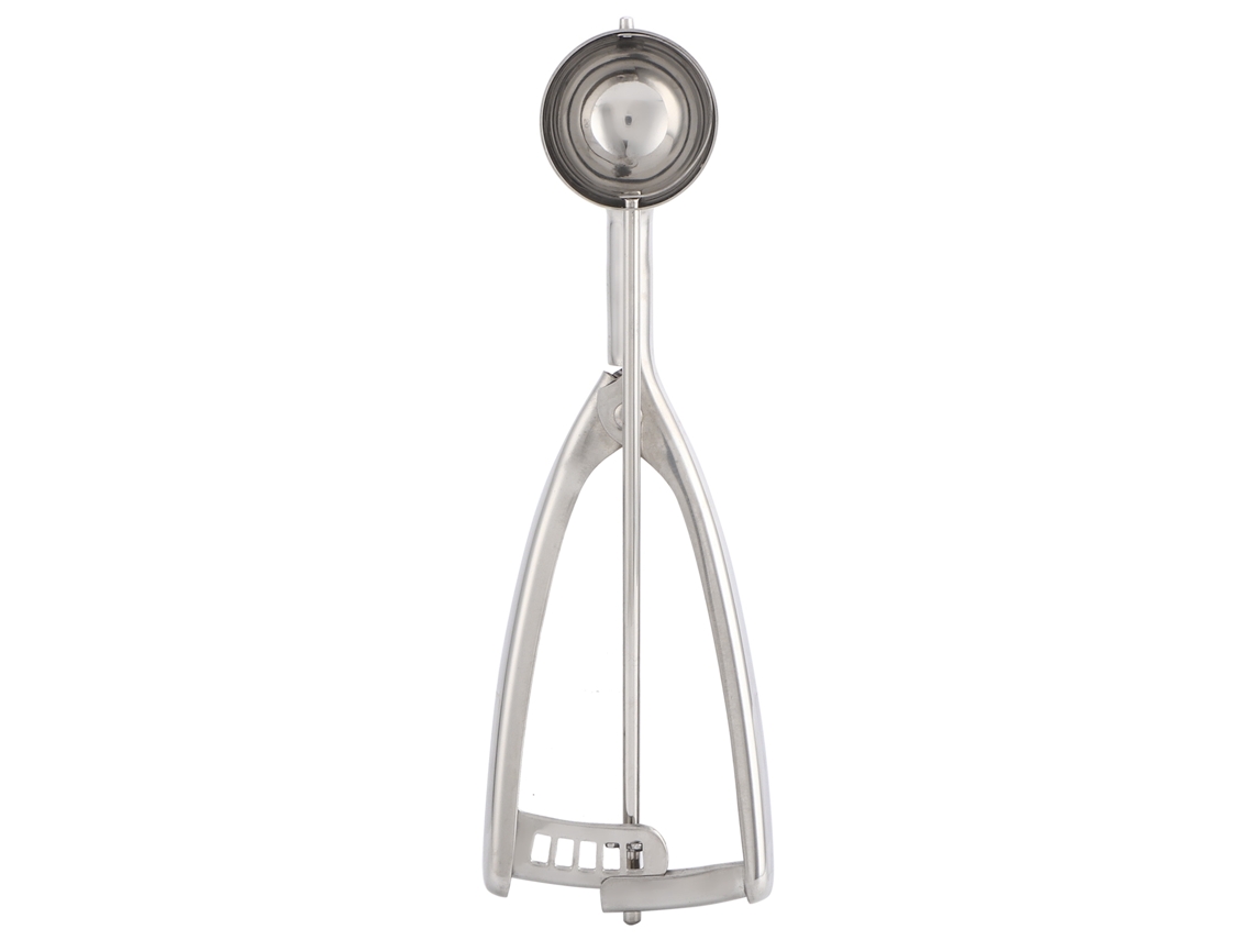 Aço Inoxidável Food Scoop Heavy Duty Ergonomic Handle Baking Tool Multi Purpose Ice Cream Fruit Meatball Scoop Espelho Polido Lavadora De Louça Livre