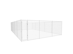 Vidaxl Canil De Exterior Em Aço Galvanizado 950x570x185 Cm