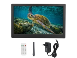 Álbum Eletrônico De Fotos Digital Com Ecrã Ips De 17 Polegadas E Led, Com Controle Remoto (preto - Ue)