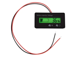 Aetheria medidor de Voltagem e Capacidade de Bateria Universal com Tela Lcd Iluminada