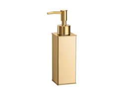 Dispensador de Jabón Vertical, Acero Inoxidable Dorado, Recarregável | S/MARCA