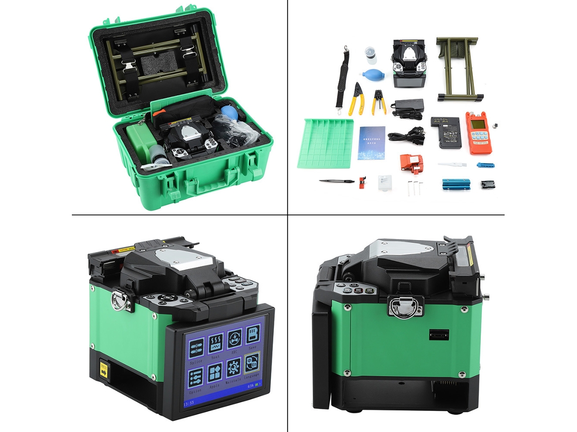 Laxiscreed Splicer De Fibra Óptica Para Fusão, Compatível Com 100v-240v E 50/60hz