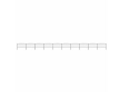 Vidaxl Cerca De Jardim Com Topo Em Forma De Lança Em Aço 1673x150 Cm, Preta