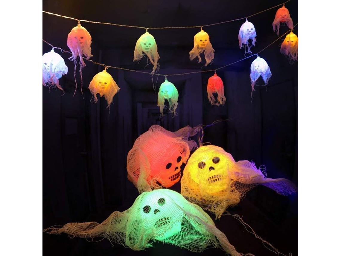 Luzes de Halloween em Fio, 10 Leds com Bateria | S/MARCA