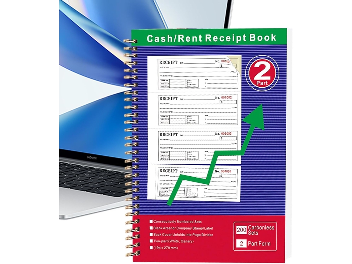 Carnet De Reçus Caisse Duplicata Sans Carbone À