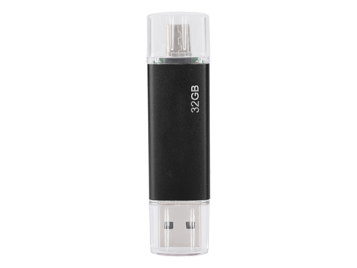 Pen Drive Usb De Alta Velocidade E Stick De Memória Usb, Preto, Uso Duplo.