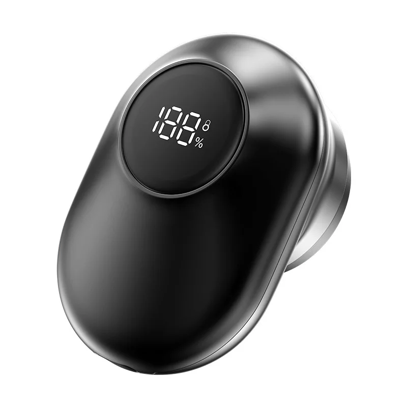 Barbeador Elétrico, Mini Barbeador Elétrico com Visor Lcd, Portátil, Interface Usb MDUG (d01 Preto)