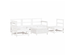 Garden Sofa Set, Garden Sofa Sets Vidaxl Branco Madeira De Pinho (n/a)