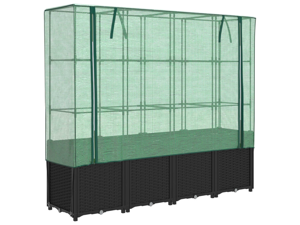 Raised Bed, Raised Beds Vidaxl Preto Polipropileno (n/a)
