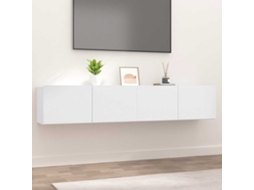 Vidaxl Móveis Tv 2pcs 80x30x30cm Derivados De Madeira Branco