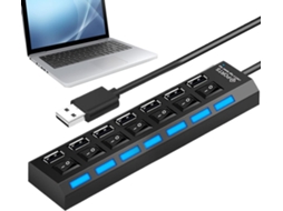 Hub Usb De Alta Velocidade Com Alimentação Externa E Divisor De Múltiplas Portas