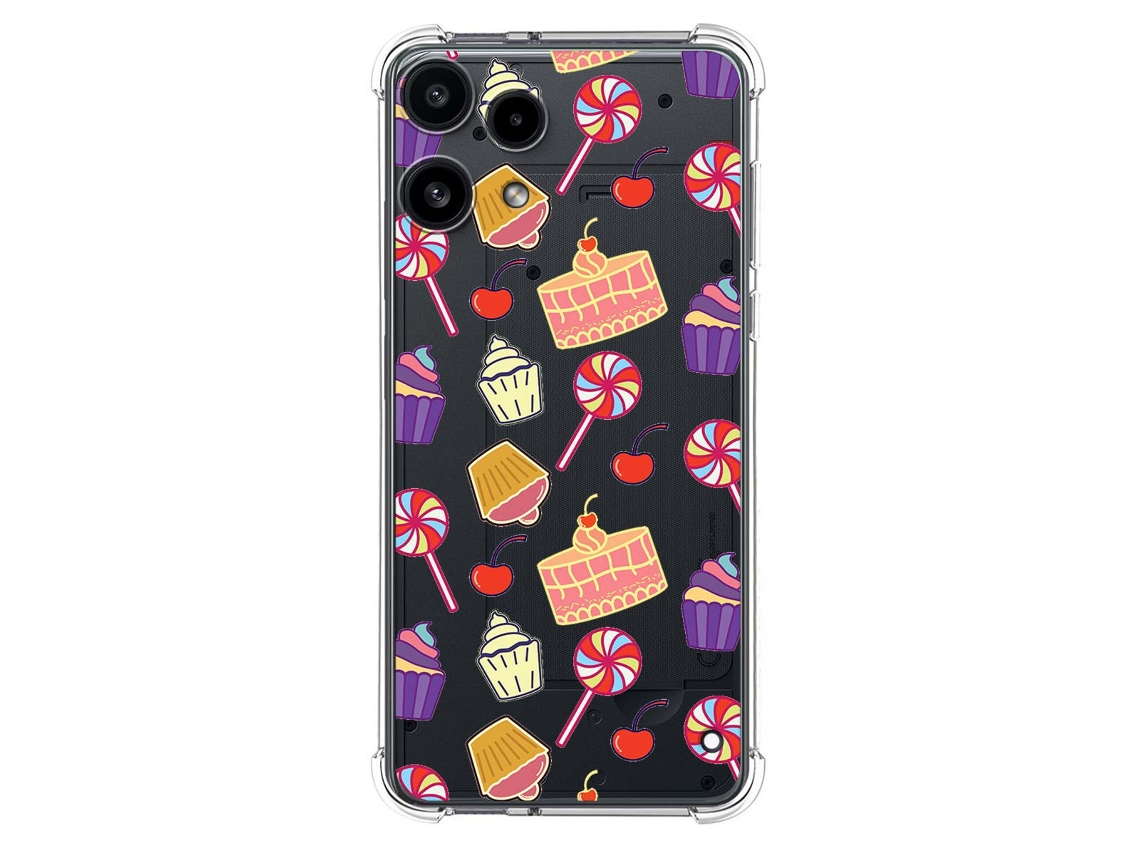 Capa Tumundosmartphone De Silicone À Prova De Choque Para Nothing Phone 3a Lite 5g Estampa Candy Design 01