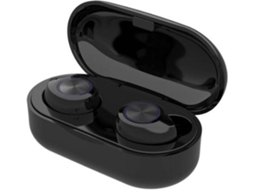 Auriculares Bluetooth True Wireless WJS TW60 (In Ear - MicroAuriculares - Preto)