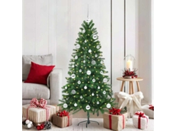 Vidaxl Árvore De Natal Com 150 Leds Com Suporte Verde 150 Cm Pe