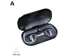 Auriculares Sem Fio Conceito Condução Óssea Wireless On Ear YIZHOOD Bluetooth Preto