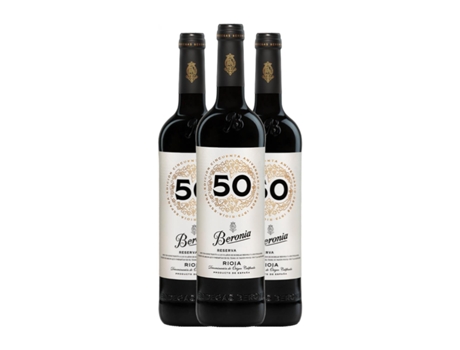 Vinho BERONIA 50 Aniversario Rioja Reserva (0.75 L - 3 Unidades)