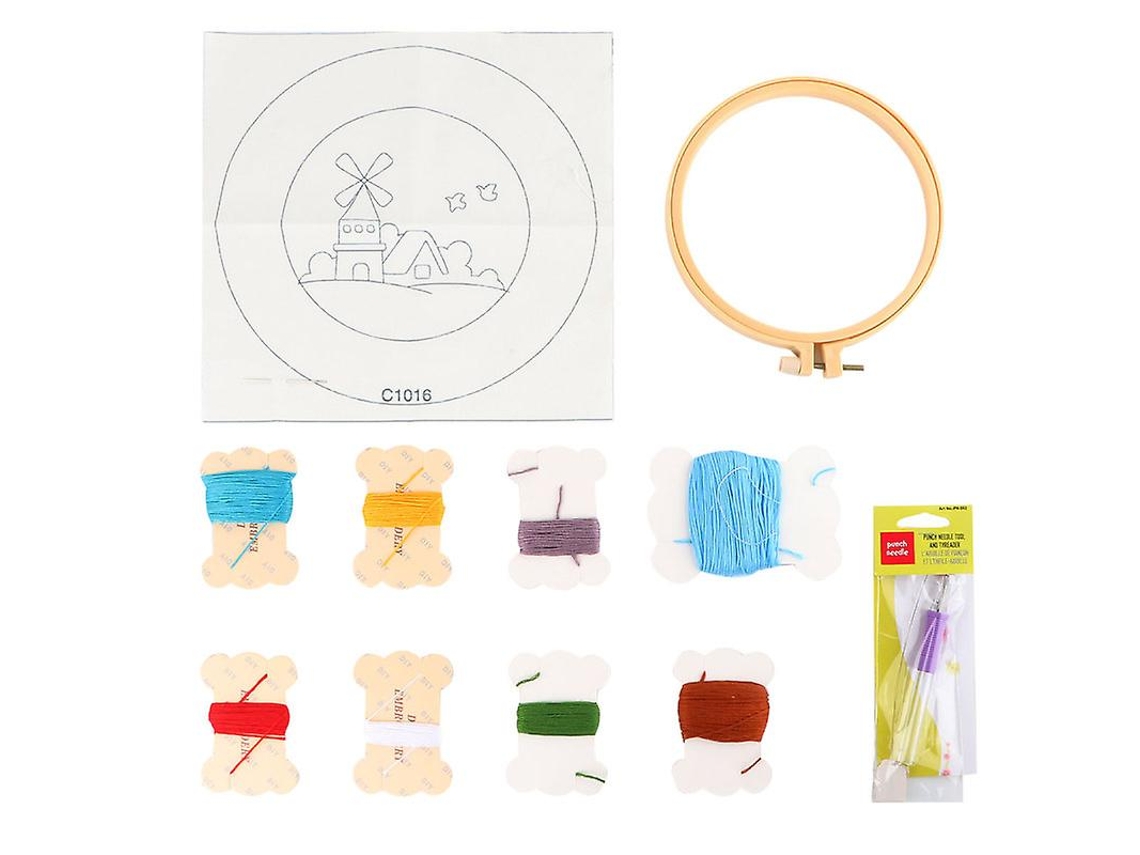 Conjunto de Kit de Base de Bordado para Meninas Iniciantes ALLINLESS
