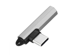 Adaptador Type c para 3.5mm com Cadeia LAXISCREED Prata Alumínio Novo