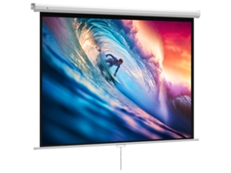 Tela De Projeção 171x128cm, 84 Polegadas, 4:3, Hd 4k, Plástico E Metal, Home Theater.