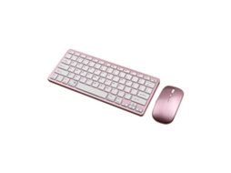 Teclado E Mouse Sem Fio Bluetooth Recarregáveis ​​com Três Modos De Funcionamento, Compatíveis Com Tablets E Mouses. Everley891
