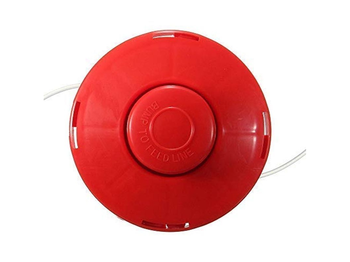 2026-cabeça De Corte De Plástico Vermelho Universal Para Corta-grama 2 Filas M10*1 Sem