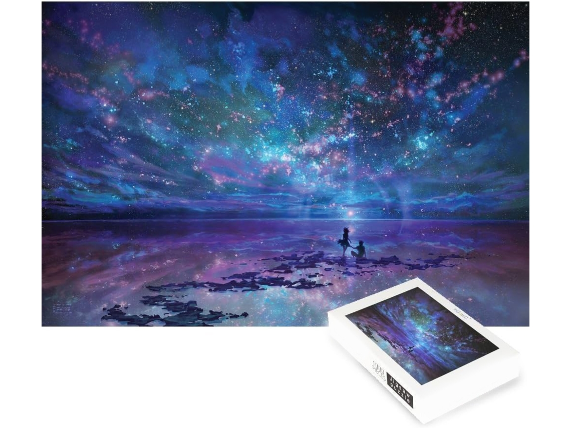 Quebra-cabeças 1000 Peças - Série Imaginação Fantasia Romântica Estrela Mar Quebra-cabeça (roxo)