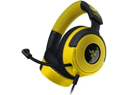 Auscultadores Gaming RAZER Kraken V4 X - Pokémon Edition (Over Ear - Headset - Preto e Amarelo)